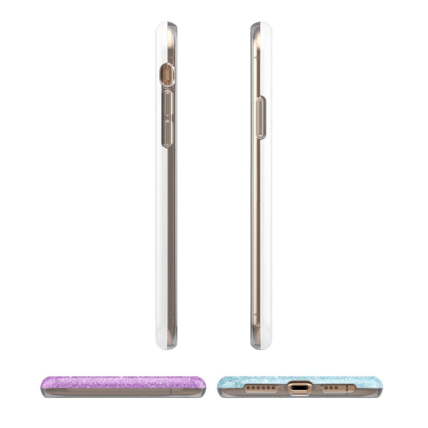 Custom Glitter Photo iPhone 11 3D Tough Case Angle Images