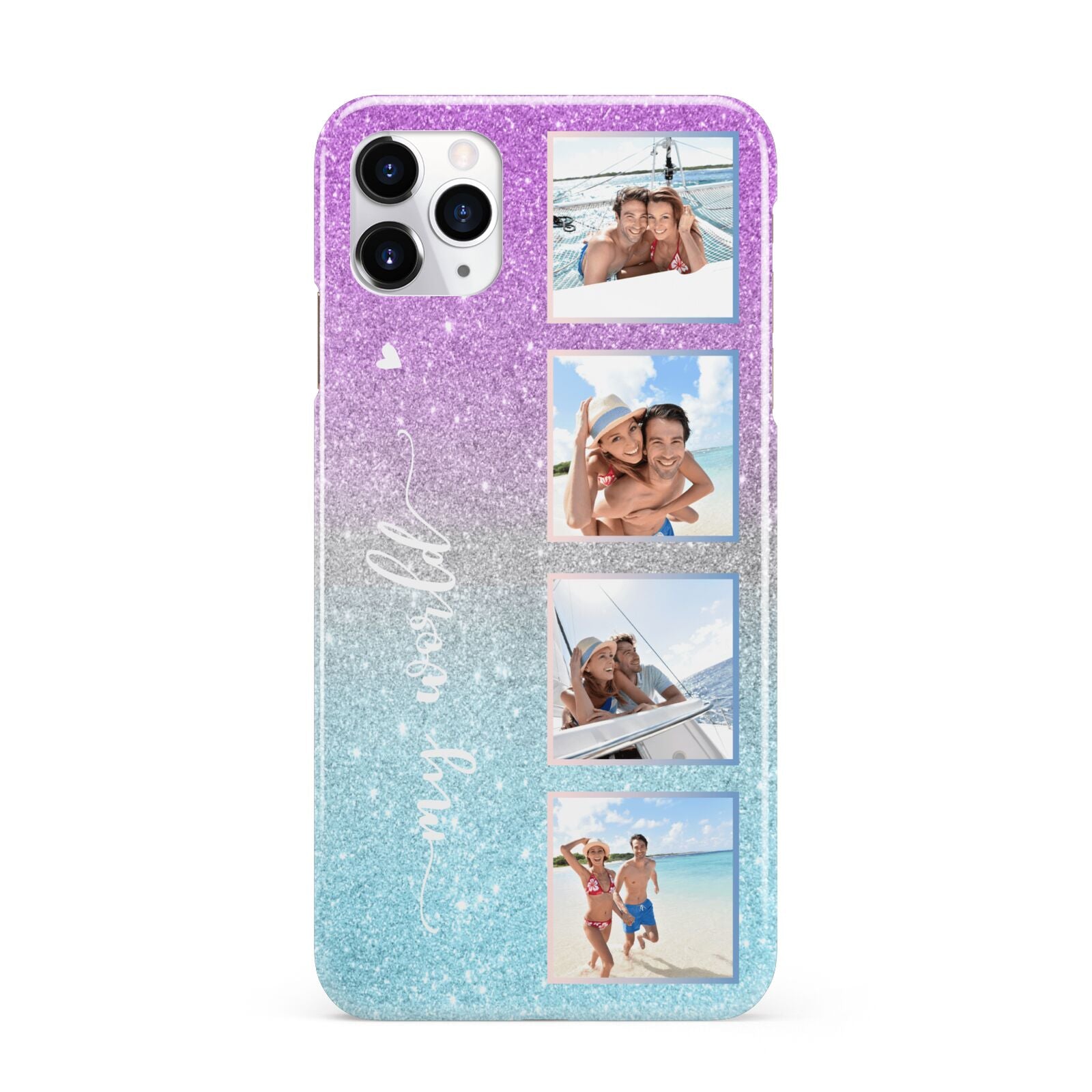 Custom Glitter Photo iPhone 11 Pro Max 3D Snap Case