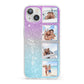 Custom Glitter Photo iPhone 13 Clear Bumper Case