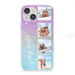 Custom Glitter Photo iPhone 13 Mini Clear Bumper Case