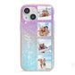 Custom Glitter Photo iPhone 13 Mini TPU Impact Case with Pink Edges