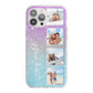 Custom Glitter Photo iPhone 13 Pro Max TPU Impact Case with White Edges