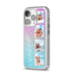 Custom Glitter Photo iPhone 14 Pro Glitter Tough Case Silver Angled Image