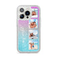 Custom Glitter Photo iPhone 14 Pro Glitter Tough Case Silver