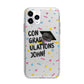 Custom Graduation Apple iPhone 11 Pro Max in Silver with Bumper Case