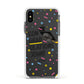 Custom Graduation Apple iPhone Xs Impact Case White Edge on Black Phone