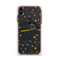 Custom Graduation Apple iPhone Xs Max Impact Case Pink Edge on Black Phone