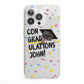 Custom Graduation iPhone 13 Pro Clear Bumper Case