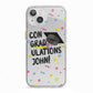 Custom Graduation iPhone 13 TPU Impact Case with White Edges