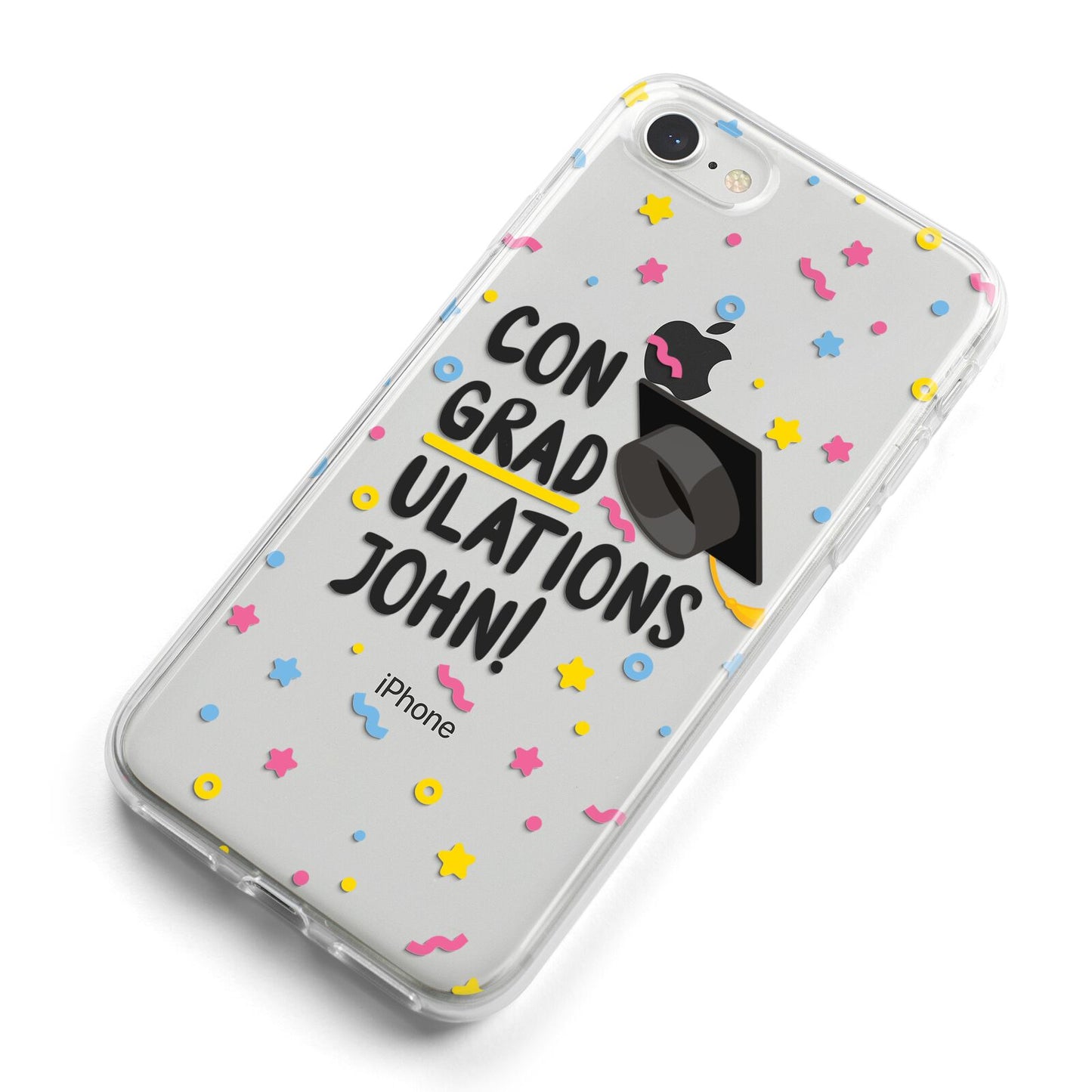 Custom Graduation iPhone 8 Bumper Case on Silver iPhone Alternative Image