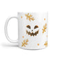 Custom Halloween Pumpkin Face 10oz Mug Alternative Image 1