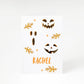 Custom Halloween Pumpkin Face A5 Greetings Card