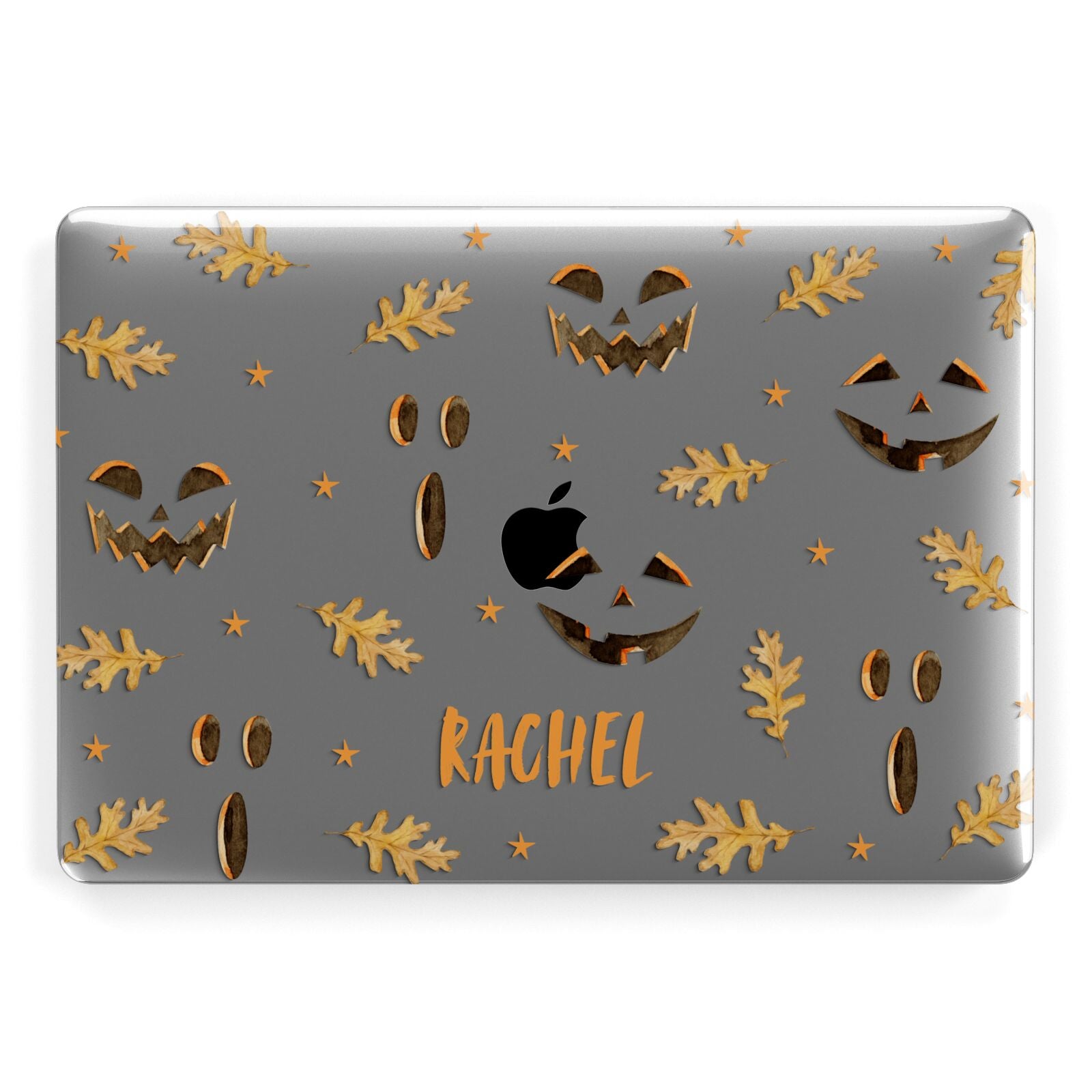 Custom Halloween Pumpkin Face Apple MacBook Case