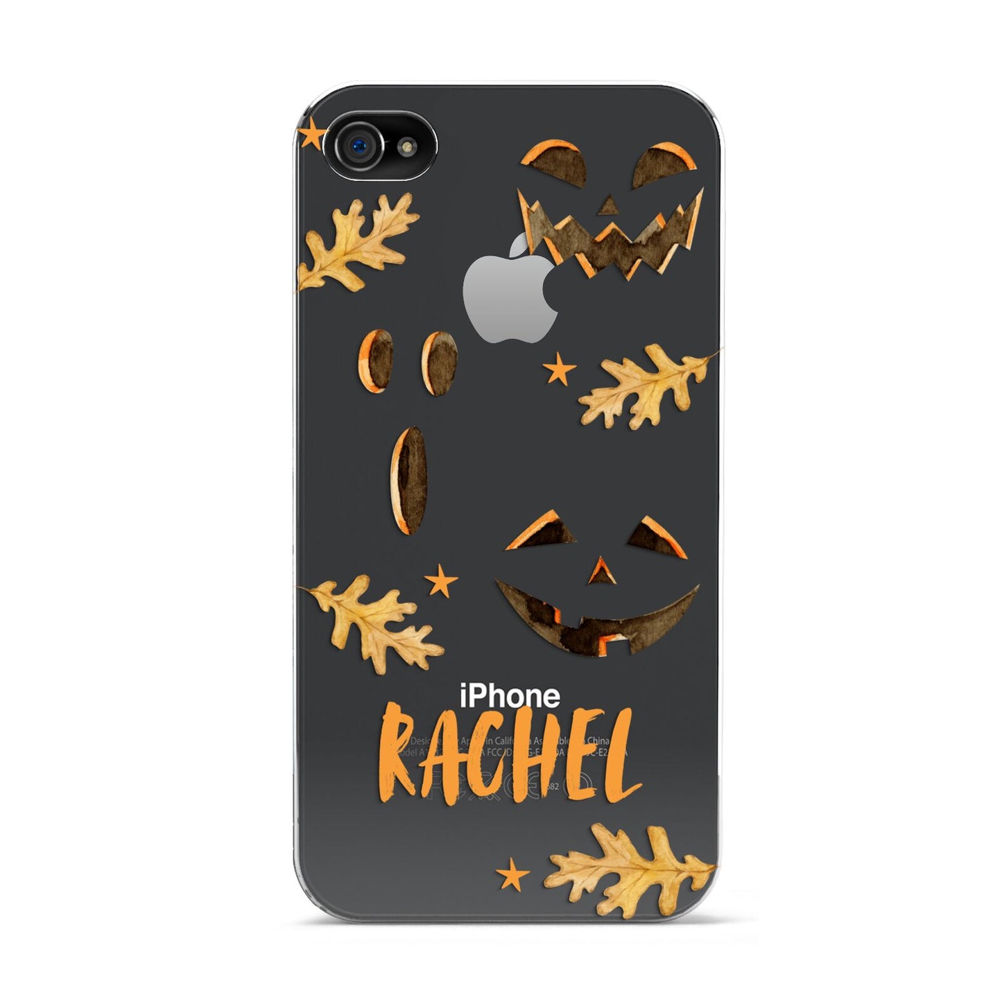 Custom Halloween Pumpkin Face Apple iPhone 4s Case