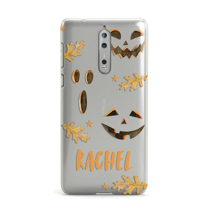 Custom Halloween Pumpkin Face Nokia Case