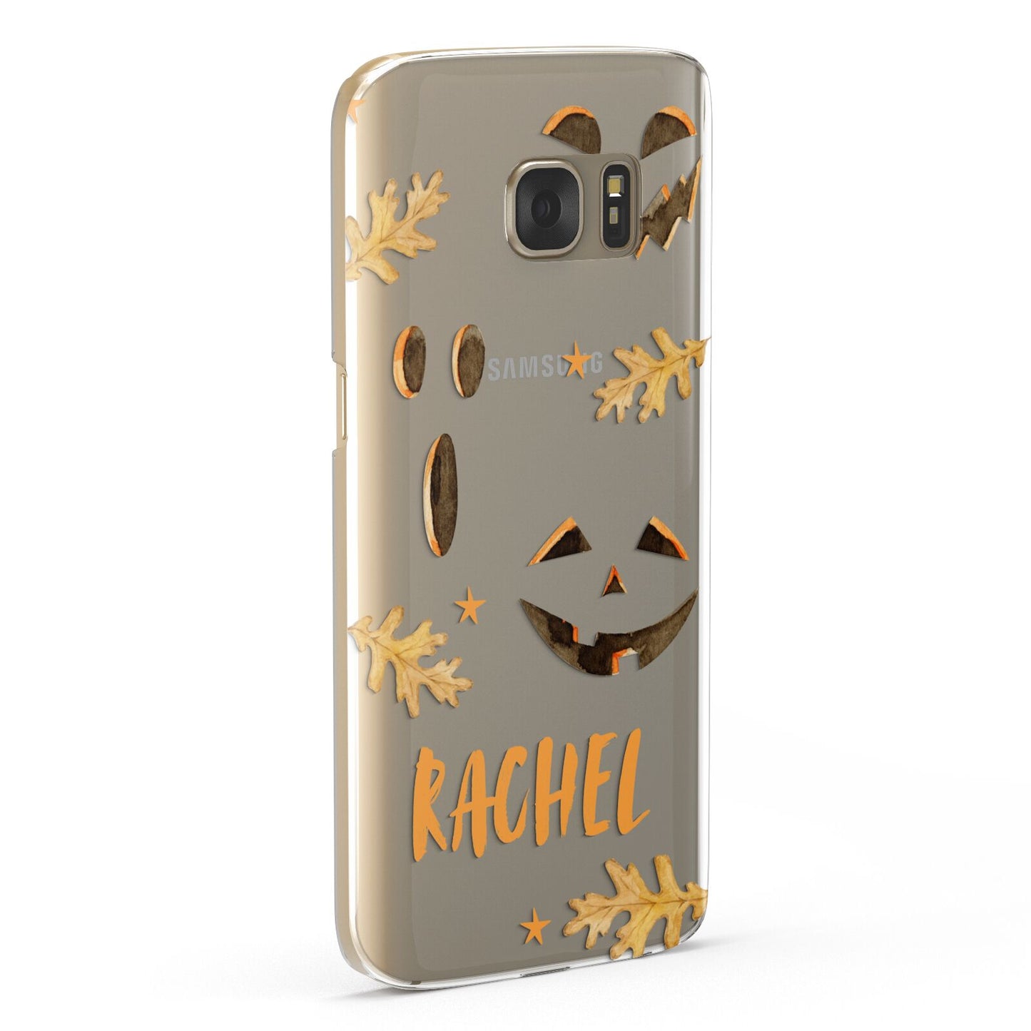 Custom Halloween Pumpkin Face Samsung Galaxy Case Fourty Five Degrees