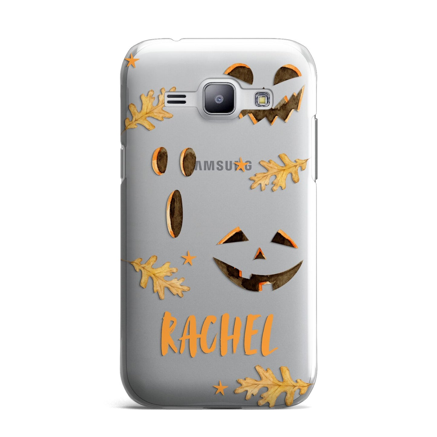 Custom Halloween Pumpkin Face Samsung Galaxy J1 2015 Case
