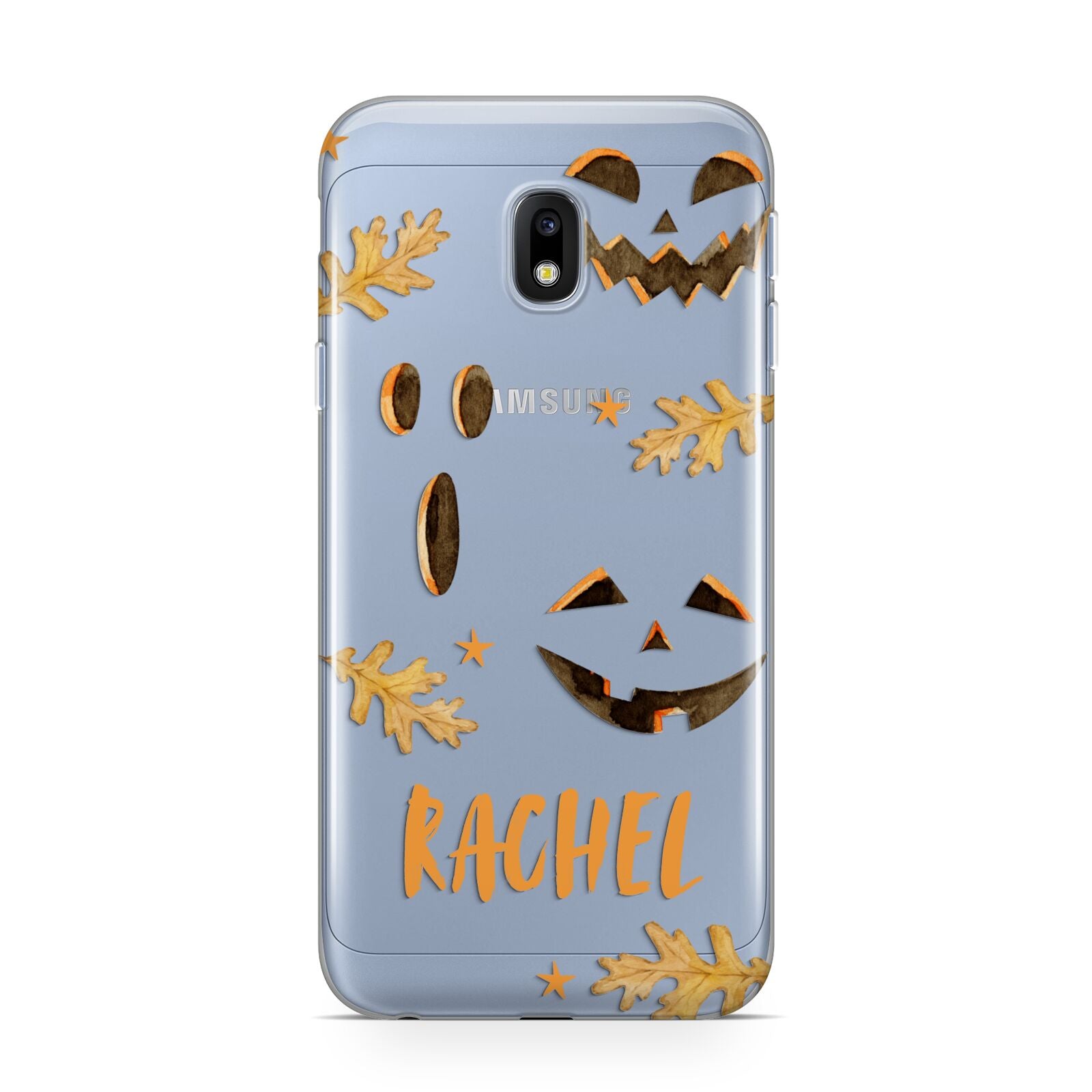 Custom Halloween Pumpkin Face Samsung Galaxy J3 2017 Case