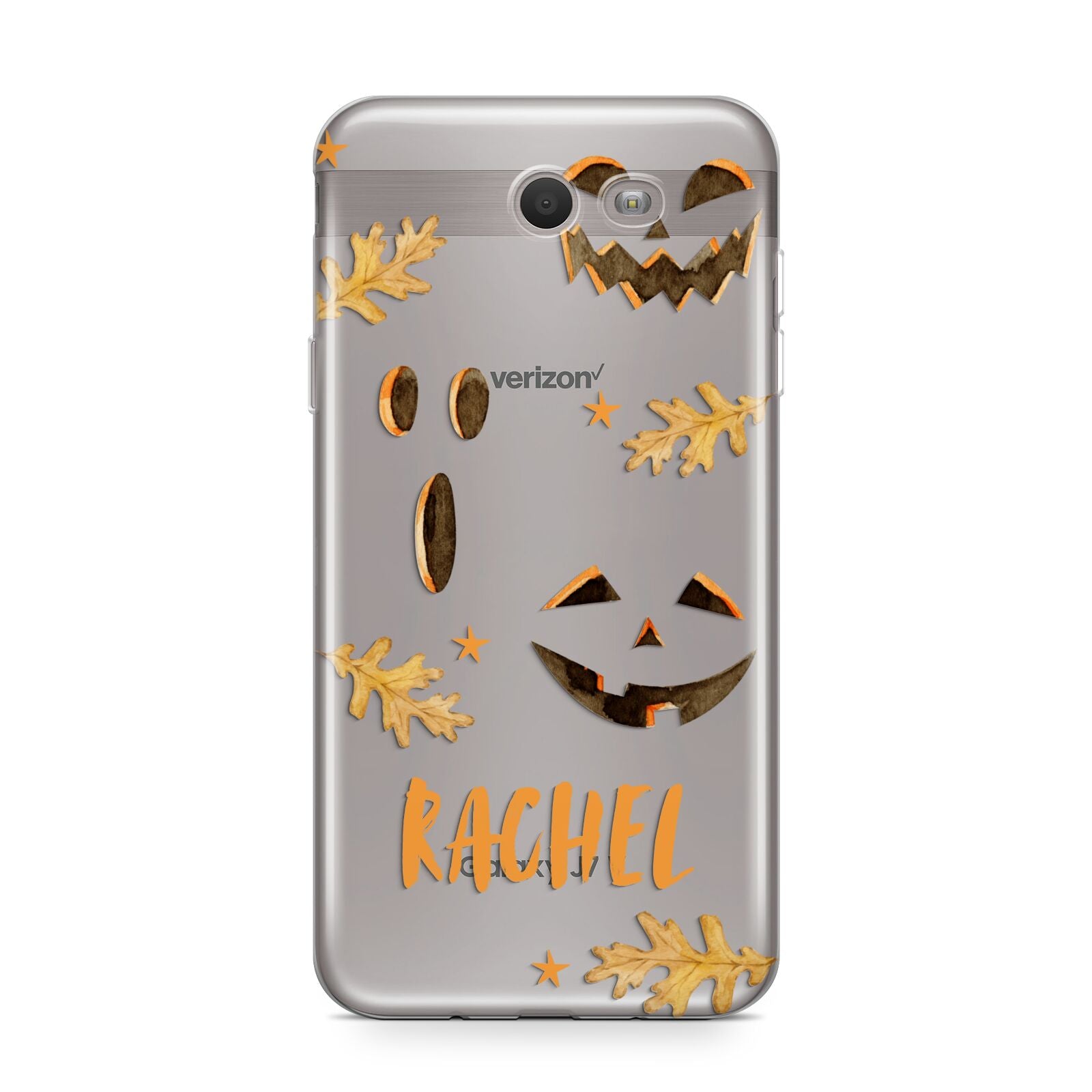 Custom Halloween Pumpkin Face Samsung Galaxy J7 2017 Case