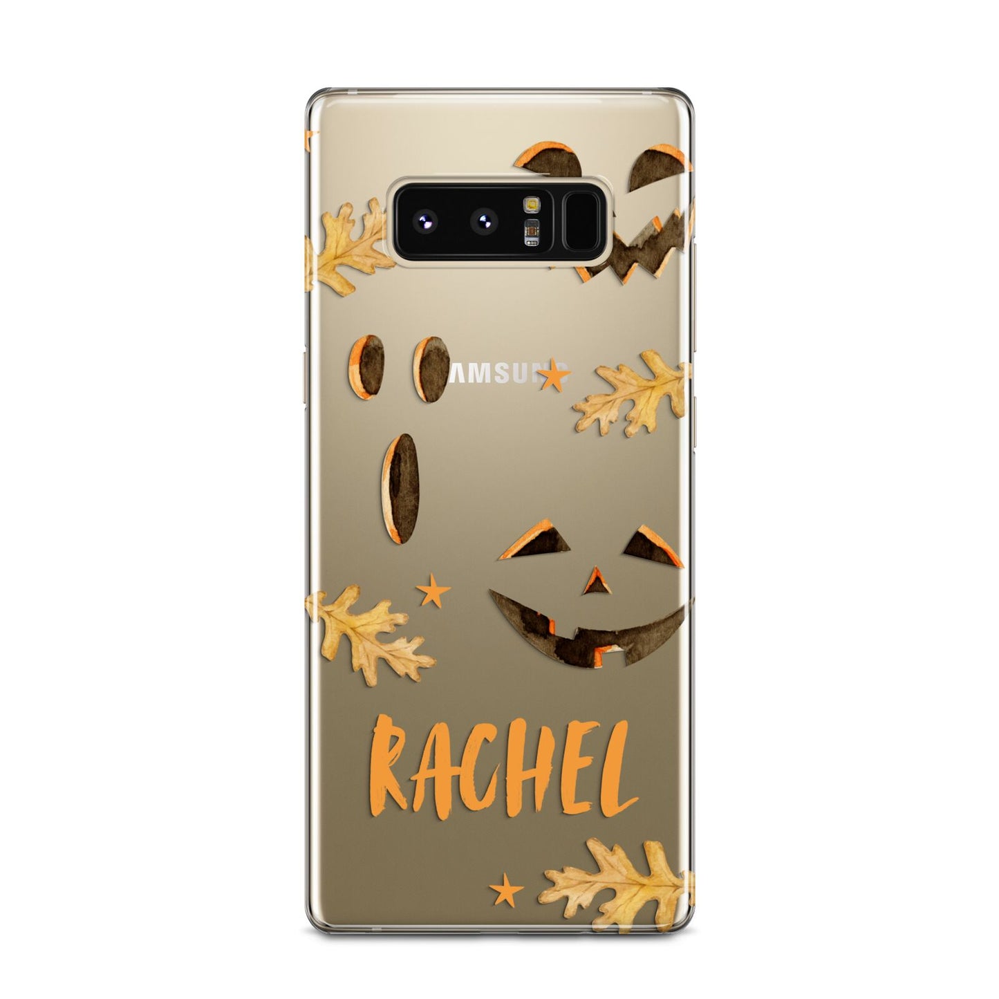 Custom Halloween Pumpkin Face Samsung Galaxy Note 8 Case