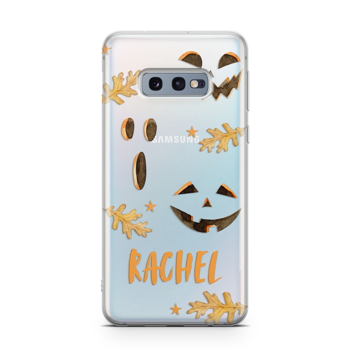 Custom Halloween Pumpkin Face Samsung Galaxy S10E Case
