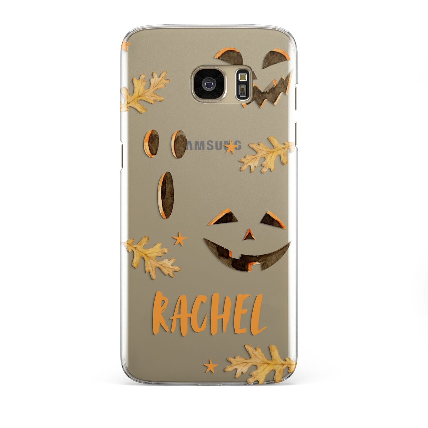 Custom Halloween Pumpkin Face Samsung Galaxy S7 Edge Case