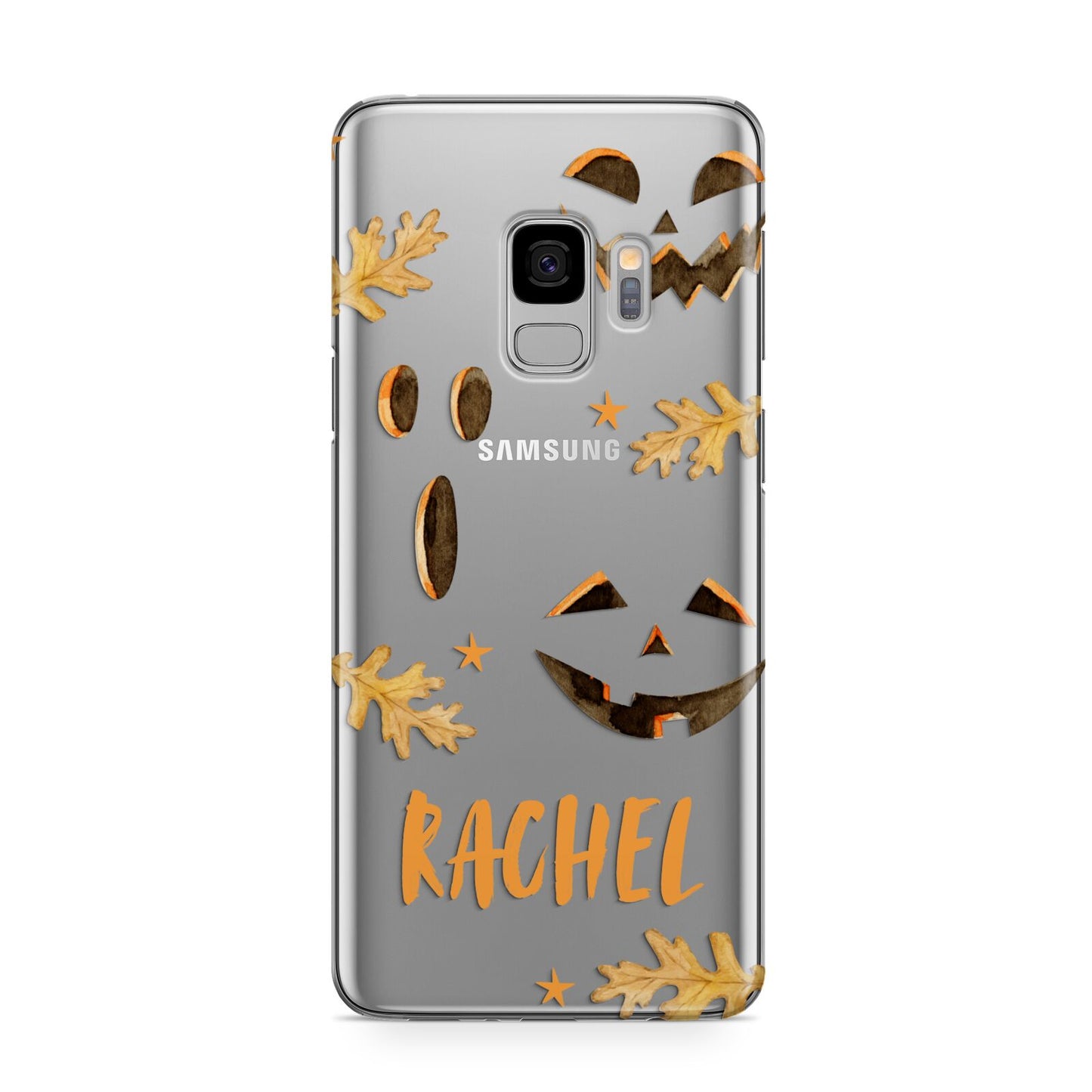Custom Halloween Pumpkin Face Samsung Galaxy S9 Case