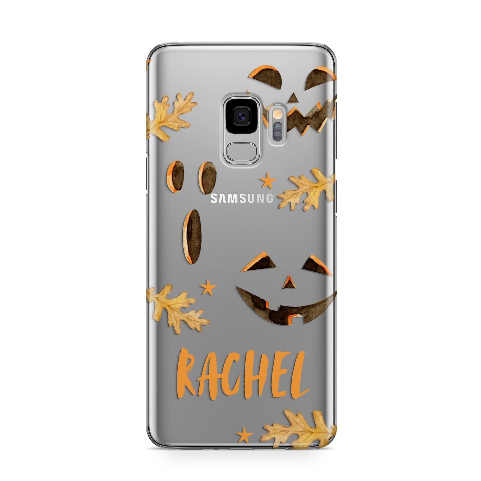 Custom Halloween Pumpkin Face Samsung Galaxy S9 Case