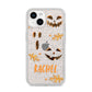 Custom Halloween Pumpkin Face iPhone 14 Glitter Tough Case Starlight