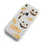Custom Halloween Pumpkin Face iPhone 8 Bumper Case on Silver iPhone Alternative Image