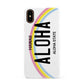 Custom Hawaii License Plate Apple iPhone XS 3D Snap Case