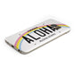 Custom Hawaii License Plate Protective Samsung Galaxy Case Angled Image