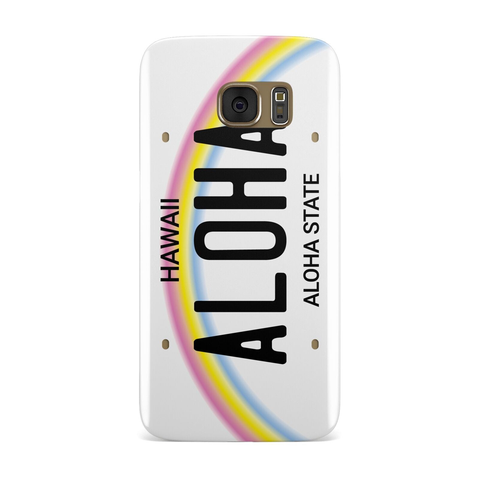 Custom Hawaii License Plate Samsung Galaxy Case