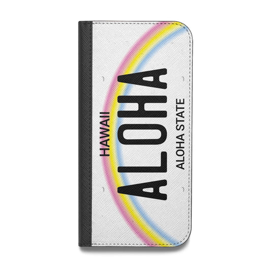 Custom Hawaii License Plate Vegan Leather Flip Samsung Case