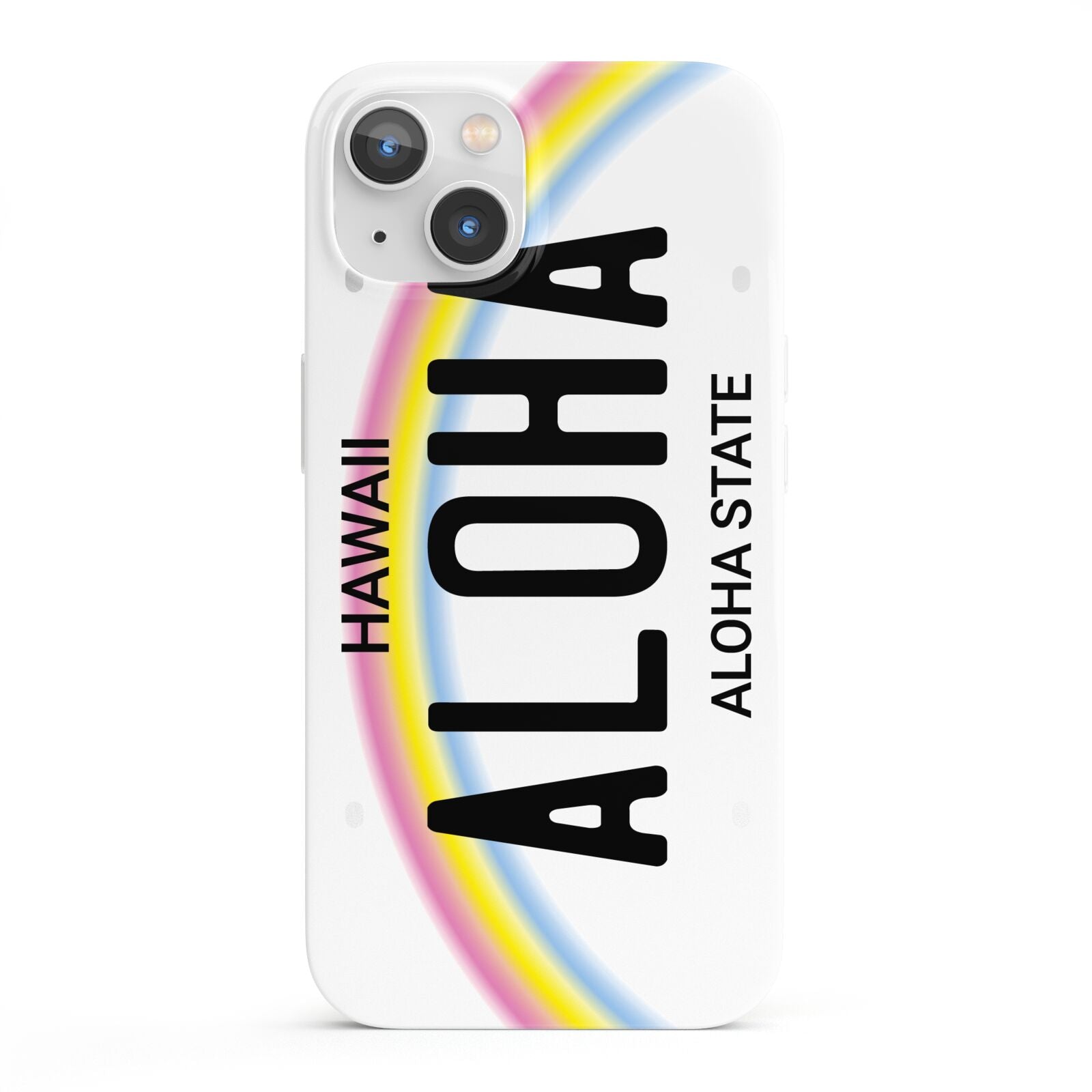 Custom Hawaii License Plate iPhone 13 Full Wrap 3D Snap Case