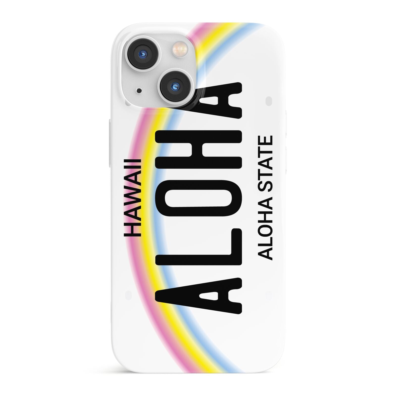 Custom Hawaii License Plate iPhone 13 Mini Full Wrap 3D Snap Case