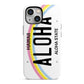 Custom Hawaii License Plate iPhone 13 Mini Full Wrap 3D Tough Case