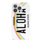 Custom Hawaii License Plate iPhone 13 Pro Full Wrap 3D Snap Case