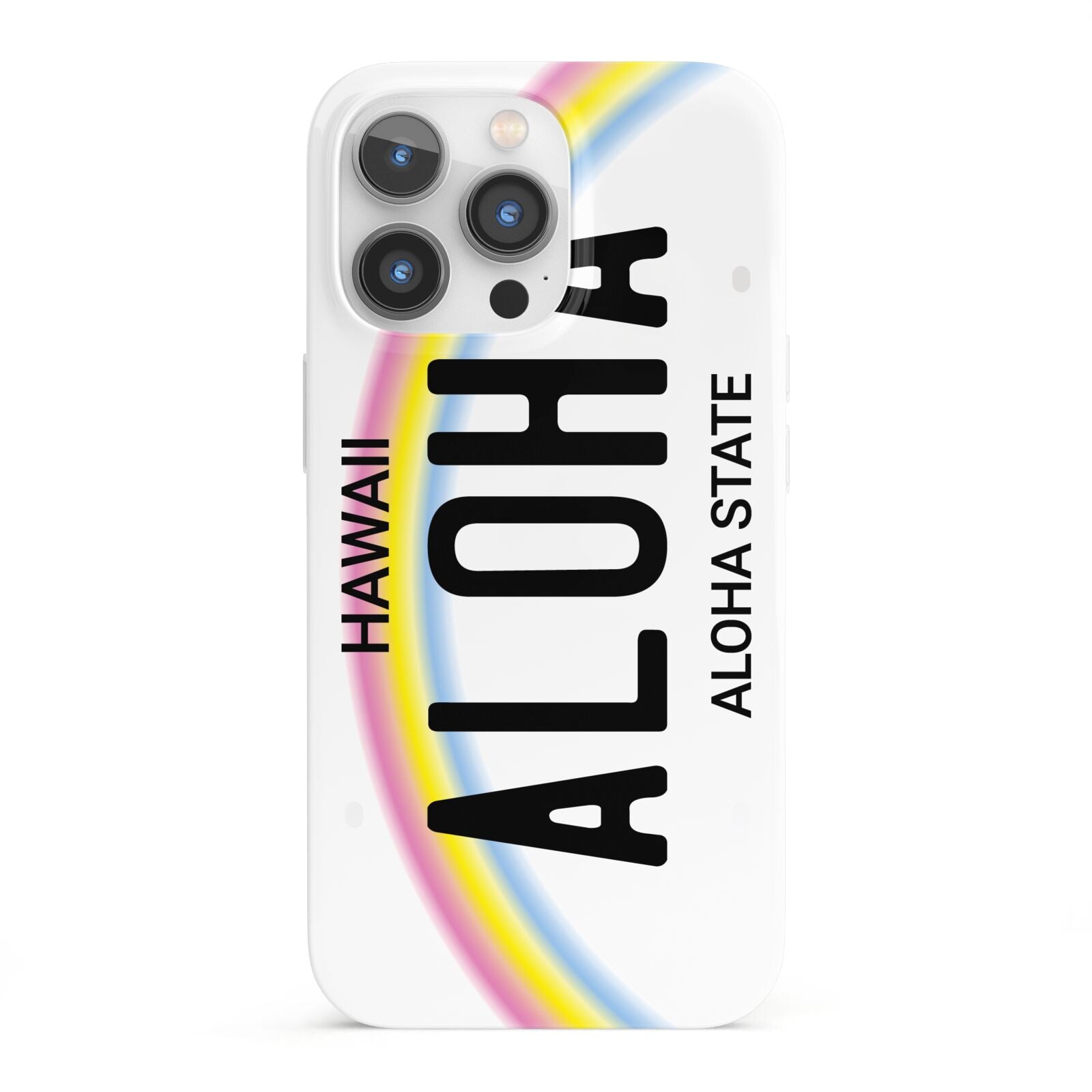 Custom Hawaii License Plate iPhone 13 Pro Full Wrap 3D Snap Case