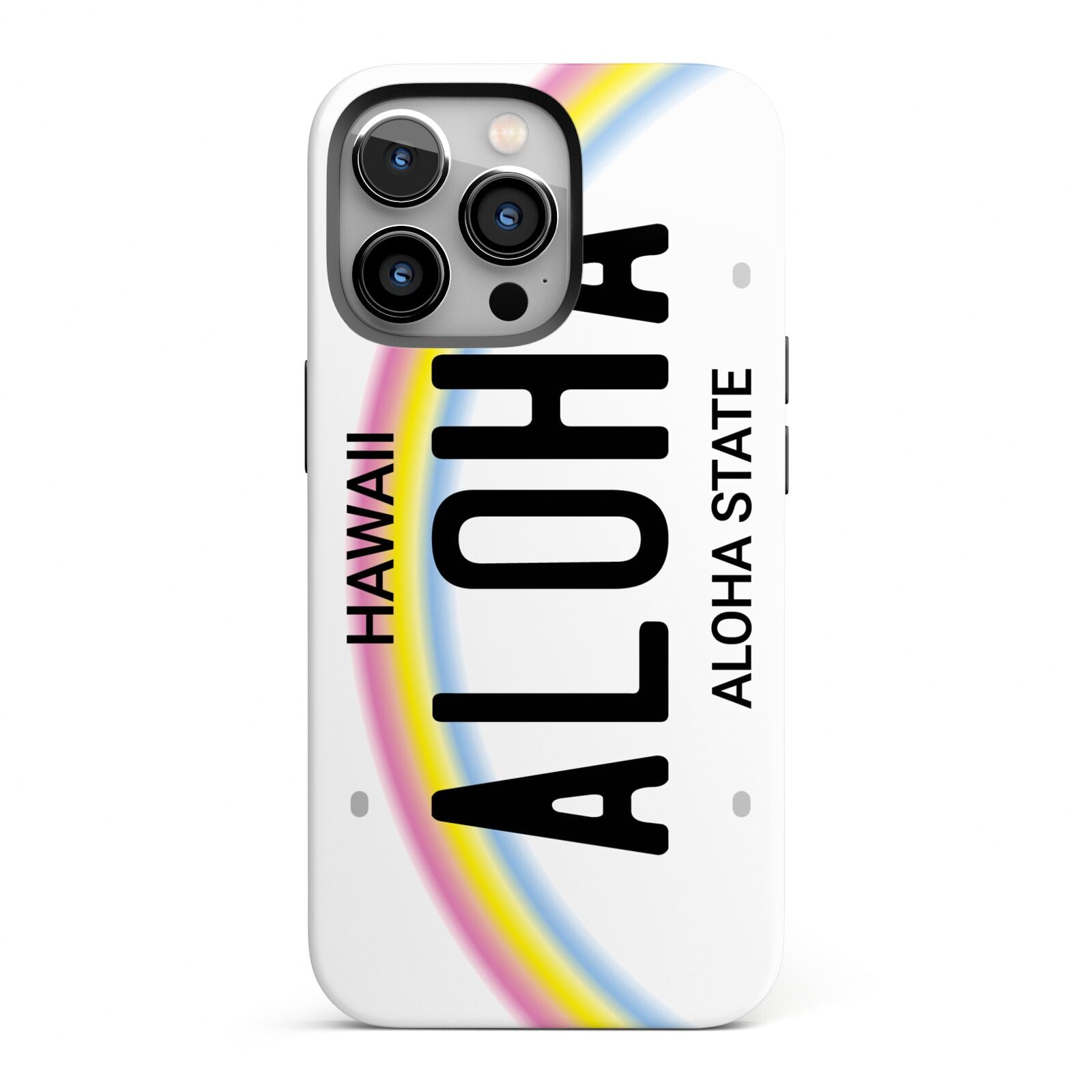Custom Hawaii License Plate iPhone 13 Pro Full Wrap 3D Tough Case