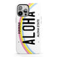 Custom Hawaii License Plate iPhone 13 Pro Max Full Wrap 3D Tough Case