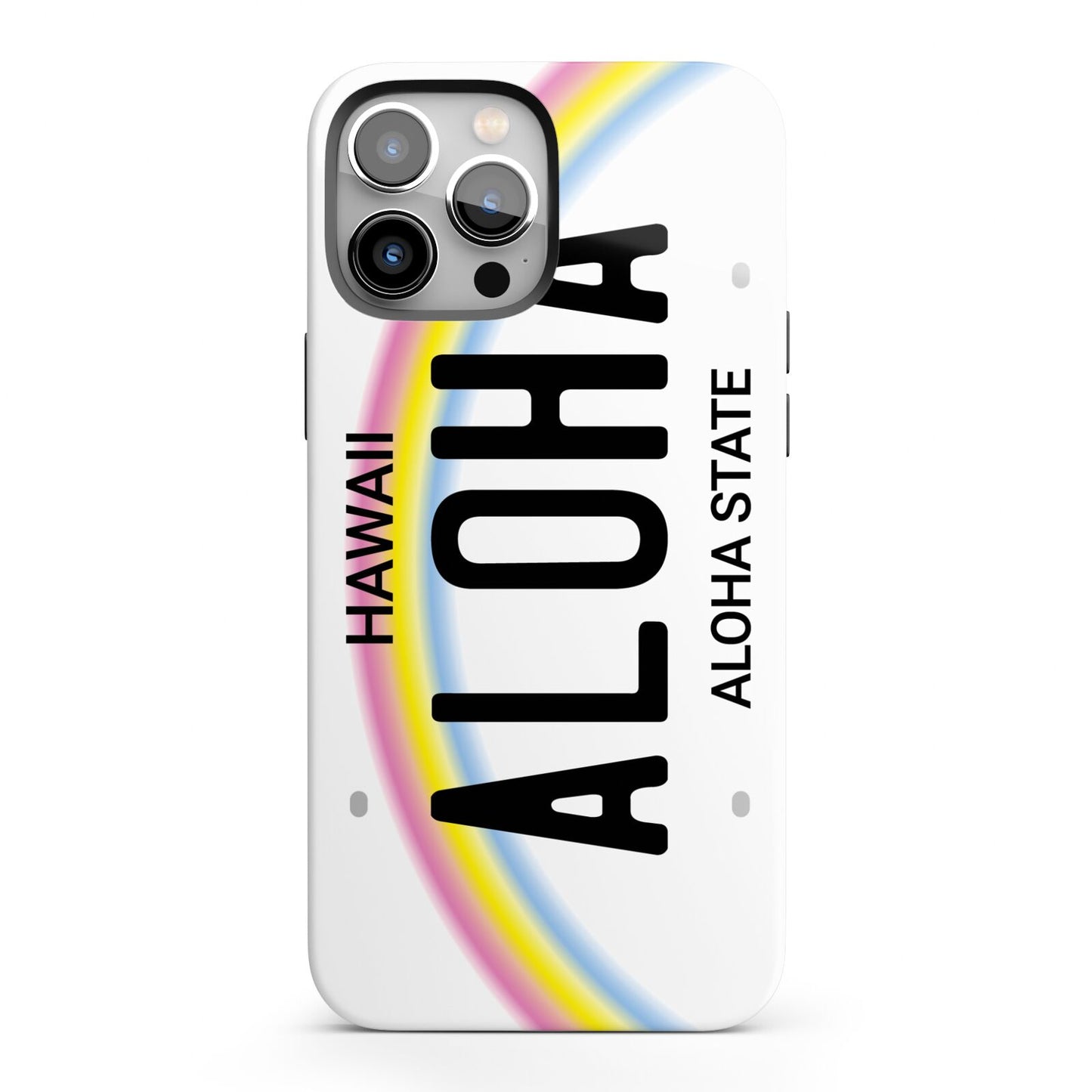 Custom Hawaii License Plate iPhone 13 Pro Max Full Wrap 3D Tough Case