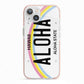 Custom Hawaii License Plate iPhone 13 TPU Impact Case with Pink Edges