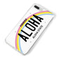 Custom Hawaii License Plate iPhone 8 Plus Bumper Case on Silver iPhone Alternative Image