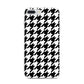 Custom Houndstooth iPhone 7 Plus Bumper Case on Silver iPhone