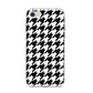 Custom Houndstooth iPhone 8 Bumper Case on Silver iPhone