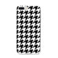 Custom Houndstooth iPhone 8 Plus Bumper Case on Silver iPhone