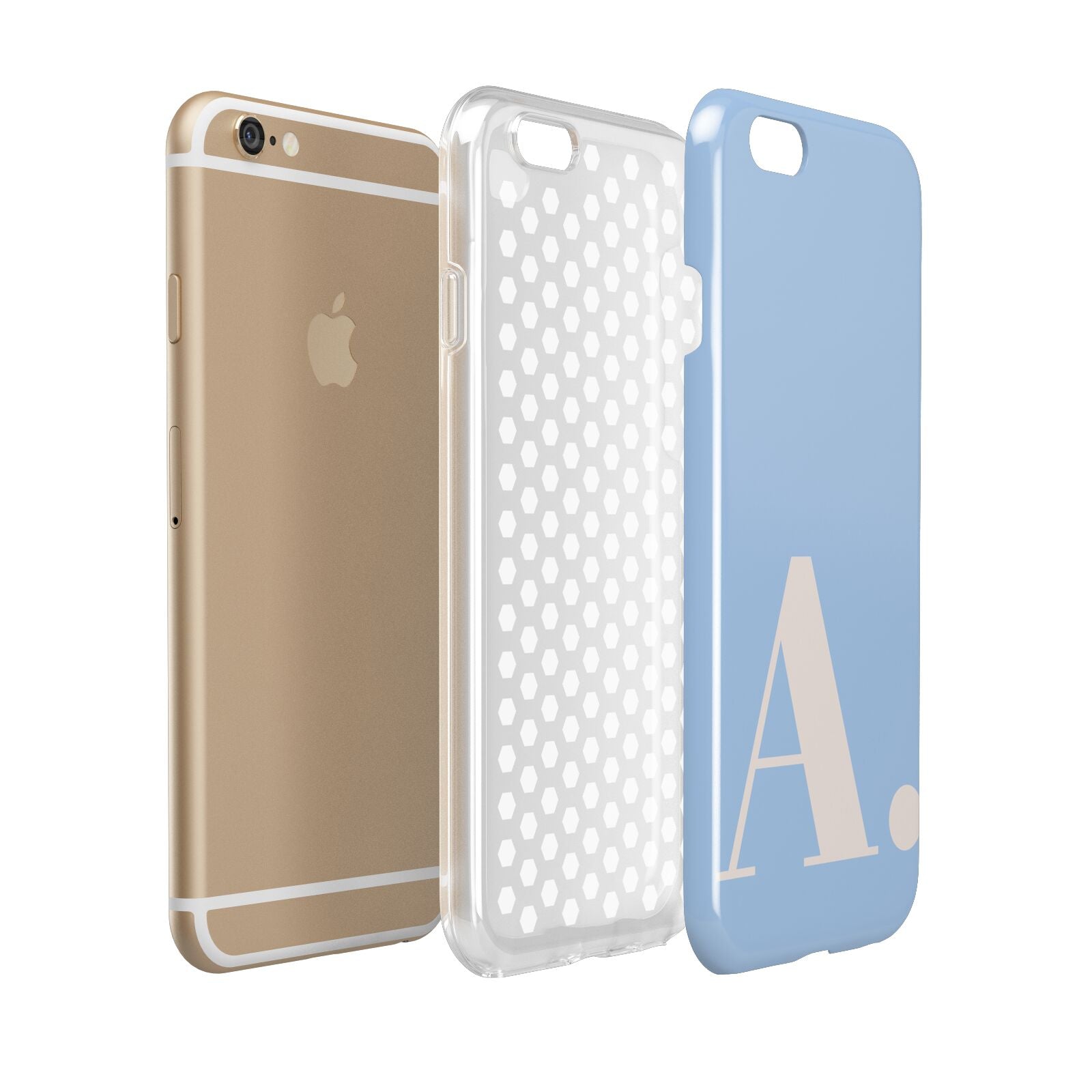 Custom Initial Apple iPhone 6 3D Tough Case Expanded view