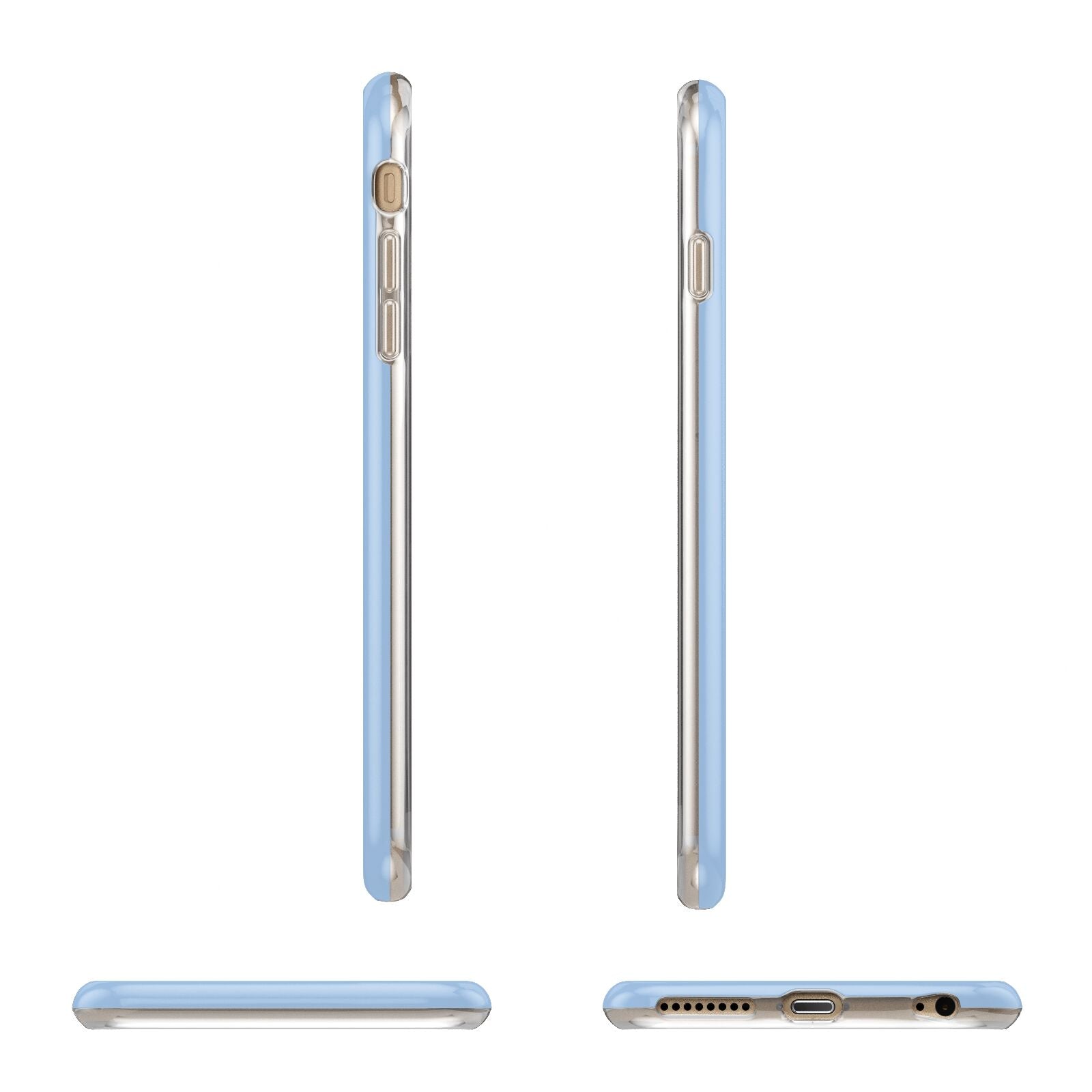 Custom Initial Apple iPhone 6 Plus 3D Wrap Tough Case Alternative Image Angles