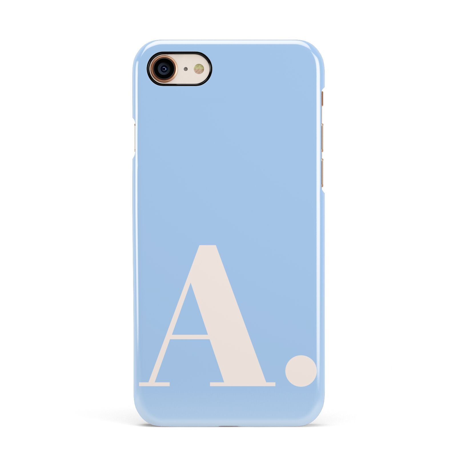 Custom Initial Apple iPhone 7 8 3D Snap Case